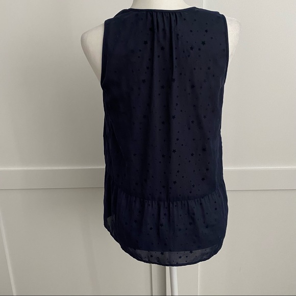 Holly & Whyte Navy Blue Star blouse - Picture 3 of 5